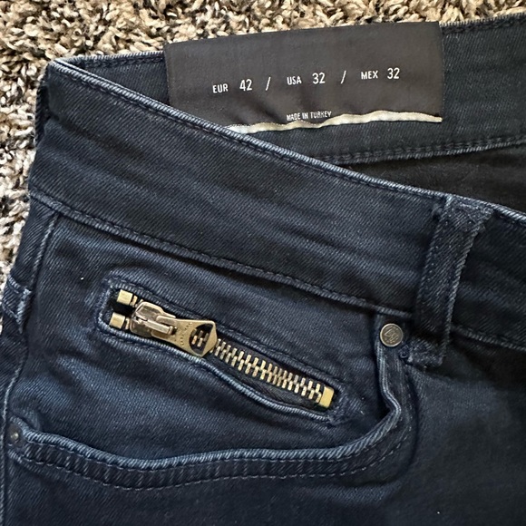 Zara Skinny Jeans - Navy Size 32 - Picture 4 of 9